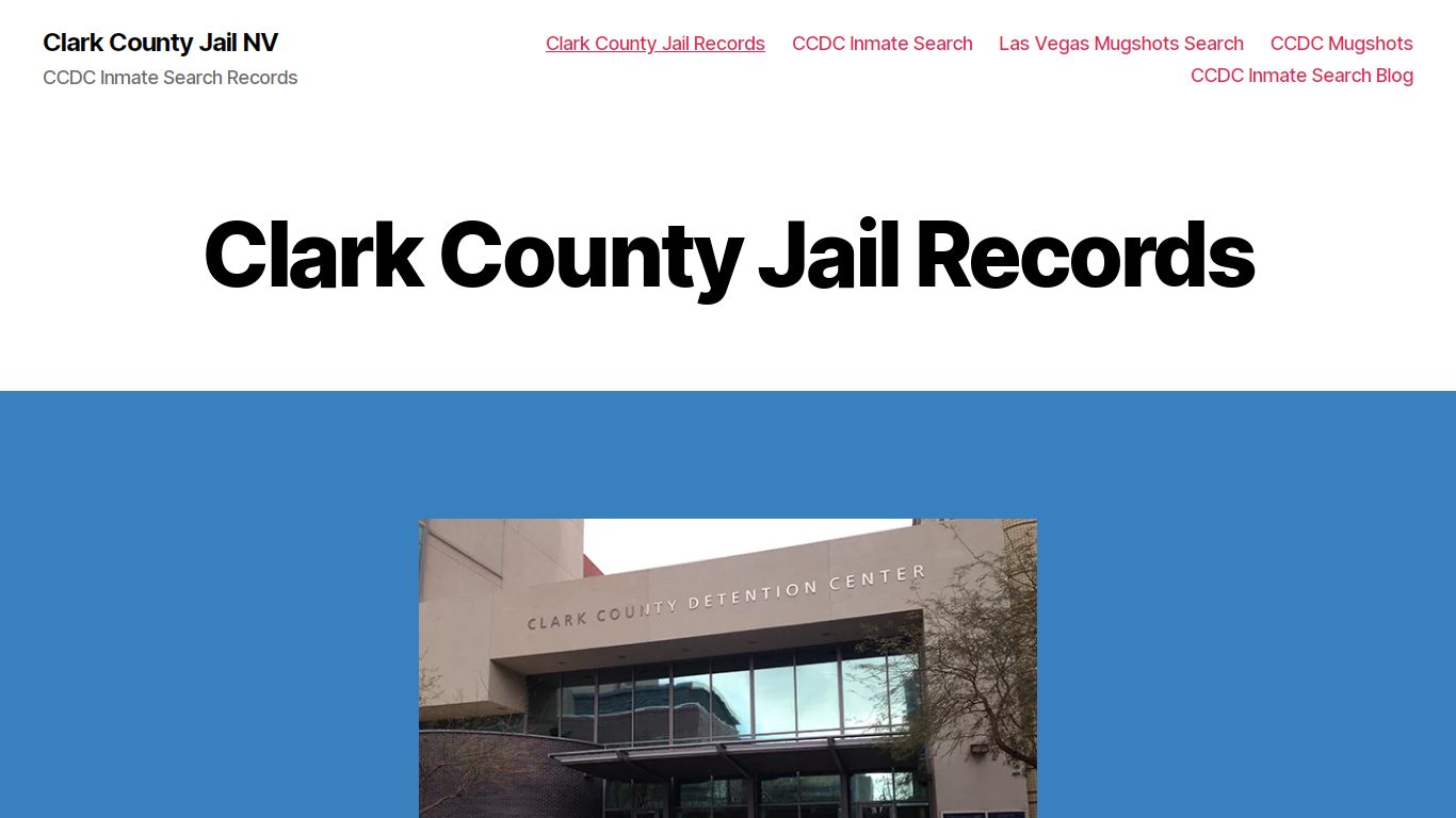 Clark County Jail Records - Clark County Jail NV